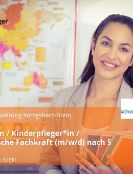 Erzieher*in / Kinderpfleger*in / pädagogische Fachkraft (m/w/d) nach § 7 KitaG - Königsbach-Stein