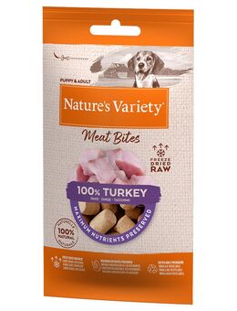 2 x Nature's Variety zum Sonderpreis! - Gefriergetrocknete Fleischhappen mit Truthahn 2 x (20 x 20 g)