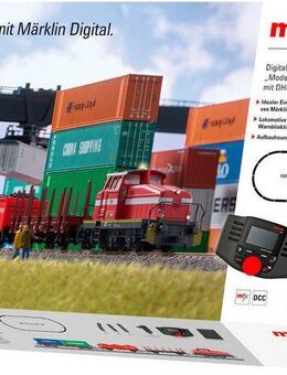 Märklin Modelleisenbahn-Set Digital-Startpackung Moderner Rangierbetrieb mit DHG 500 - 29065, Spur H0, Made in Europe