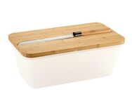 KESPER® Brotkasten Brotbox mit Messer, Melamin, (Set, 3-tlg), inkl. integriertem Brotmesser