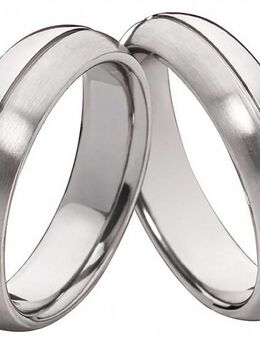 AbgerundeteTitanringe mit mittiger Rille T078 - Aholming