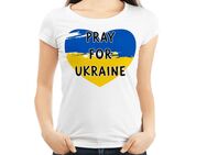 HANDMADE Solidarität Pray Freiheit Ukraine T-Shirt alle Größen S M L XL XXL - Wuppertal