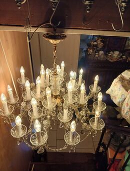 Kronleuchter, Deckenleuchte, antik ,24 flamig - Lampertheim