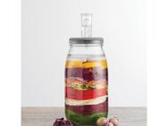 KILNER Fermentationsglas, Glas, Keramik, Silikon, (1-tlg), zum Fermentieren, 3 Liter, mit Rezeptbuch