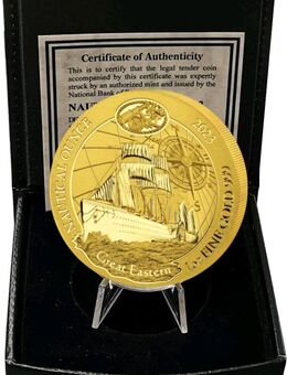 Goldmünze 1 Unze Ruanda Nautical Ounce Great Eastern 2023 BU Neu - Dessau-Roßlau