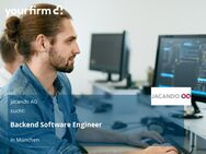 Backend Software Engineer - München
