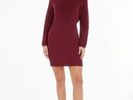Tommy Hilfiger Strickkleid CO CARDI STITCH SWT DRESS mit Logostickerei
