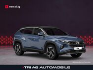 Hyundai Tucson, 1.6 T-GDI N Line 48V Sailing Blue Mineraleffekt Schwarz, Jahr 2022 - Kippenheim