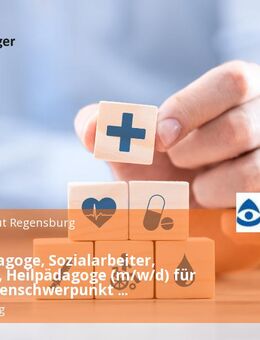 Sozialpädagoge, Sozialarbeiter, Pädagoge, Heilpädagoge (m/w/d) für den Themenschwerpunkt Unterstützte Kommunikation - Teilzeit - Regensburg