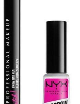 NYX Schmink-Set Professional Makeup The Brow Glue Stick + Lift & Snatch Brow Tint Pen, Nicht klebrig und wischfest, variable Deckkraft, bis zu 16h Halt.