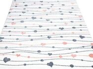 Carpet City Kinderteppich ANIME901, rechteckig, Höhe: 11 mm, Kinderzimmer Teppich Modern mit Mond, Blumen, Wolken, Creme, Multi