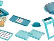 Genius Gemüseschneider Nicer Dicer Chef Professional, Set 12-tlg., in ORIGINAL Nicer Dicer Qualität mit mehr Funktionen und Zubehör