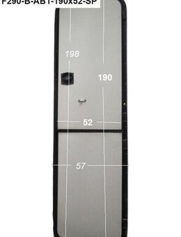 Bürstner Alkoven Wohnmobiltür 190 x 52 ohne Schlüssel gebr. - Aufbautür mit Rahmen (Eingangstür) - Sonderpreis (von Ducato F290 BJ90) - Schotten Zentrum