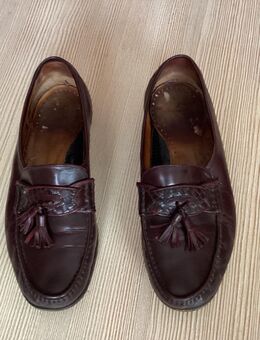 Herren Slipper, Größe 40, Bordeaux, echtes Leder, Made in Italy - Remscheid