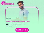 Quality Assurance Manager Peptide - Frankfurt (Main)