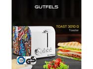 Gutfels Toaster TOAST 3010 G, 2 kurze Schlitze, 850 W, 2-Scheiben-Toaster, 850 Watt, Graffitti-Style