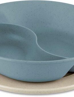 KOZIOL Teller CONNECT SEPAREE, (1 St), Made in Germany. Biozirkulärer Kunststoff, 1,5 L