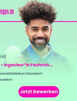 Dipl. - Ingenieur*in (FH) Fachrichtung Klima-/Kältetechnik, Heizungs- und Sanitärtechnik, Energieversorgung und Abwassertechnik (m/w/d) Vollzeit / Teilzeit - Düsseldorf