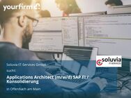 Applications Architect (m/w/d) SAP FI / Konsolidierung - Offenbach (Main)