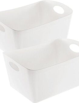 KOZIOL Organizer BOXXX L (Set, 2 St), Aufbewahrungsbox, Made in Germany, 100% recyceltes Material, 15 Liter