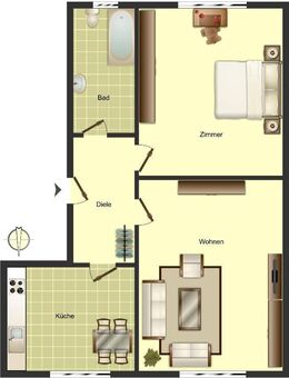 Demnächst frei! 2-Zimmer-Wohnung in Ahlen Ahlen - Ahlen