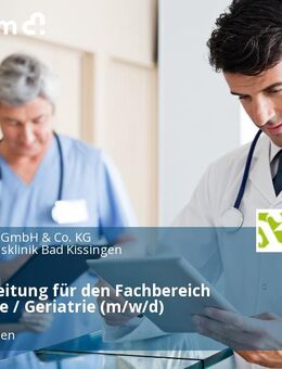 Therapieleitung für den Fachbereich Neurologie / Geriatrie (m/w/d) - Bad Kissingen