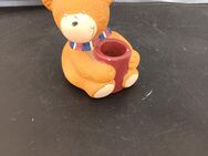 Teddybär Deko Keramik 10cm hoch 5cm breit 7cm lang - Essen
