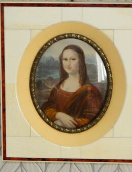Mona Lisa, Lupenmalerei, Miniatur - Essen