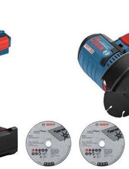 Bosch Professional Akku-Winkelschleifer GWS 12V-76, max. 19500 U/min, mit 2 Akkus und Schnellladegerät
