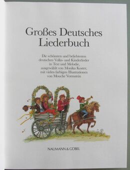 Großes Deutsches Liederbuch. Die schönsten und beliebtesten deutschen Volks- und Kinderlieder - Münster