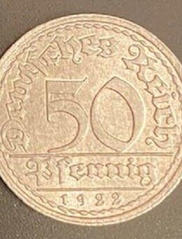 50 Pfennig „E“ Kursmünze von 1922 Weimarer Republik Deutsches Reich - Münster (Hessen)
