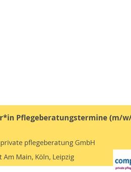 Koordinator*in Pflegeberatungstermine (m/w/d) - Frankfurt (Main)