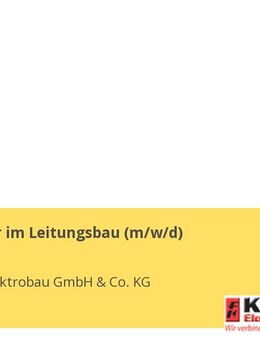 Mitarbeiter im Leitungsbau (m/w/d) - Kall