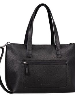 TOM TAILOR Shopper Elis, aus weich gekörntem Lederimitat auffällige Ziernaht und feinem Logo