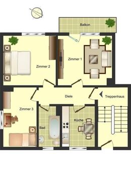 Demnächst zu besichtigen!! 3-Zimmer-Wohnung in der City zu vermieten - Bergkamen