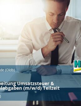 Sachbearbeitung Umsatzsteuer & Kommunalabgaben (m/w/d) Teilzeit - Hude (Oldb)