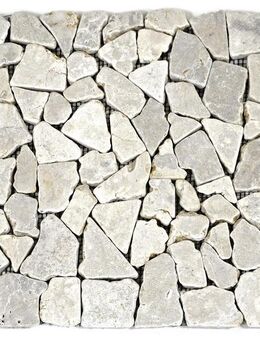 1x Fliesenmatte Mosaikfliesen Marmor Naturstein creme 30 x 30 cm - Wuppertal