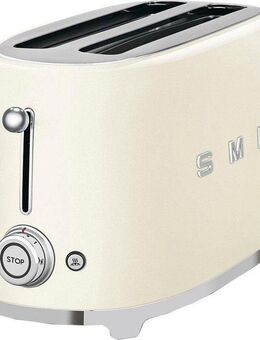 Smeg Toaster TSF02CREU, 2 lange Schlitze, für 2 Scheiben, 1500 W