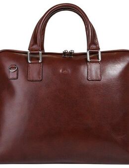 Piké Aktentasche, echt Leder, Made in Italy