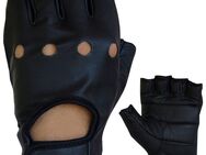 PROANTI Motorradhandschuhe fingerlose Chopper-Handschuhe aus Leder
