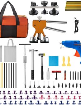 Auto Dellen 89 teiliges Reparaturset Ausbeulwerkzeug Hagel Reparatur LED Platte Gleithammer Dellenheber T-Stangen Set - Wuppertal