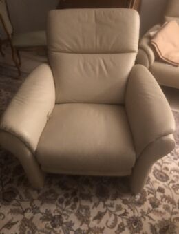 Couchgarnitur Willi Schillig Ergoline Leder Creme Beige - Laufenburg (Baden)