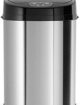 ECHTWERK Mülleimer INOX BRUSHED, Infrarot-Sensor, Korpus aus Edelstahl, Fassungsvermögen 9 Liter