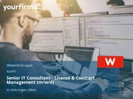 Senior IT Consultant - License & Contract Management (m/w/d) - Vöhringen (Bayern)