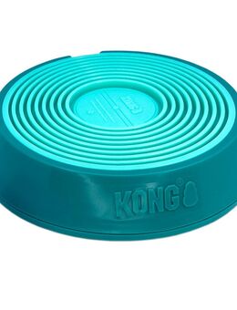 KONG Licks Spinz Hundespielzeug - blaugrün, Größe L: ca. Ø 20,3 x H 4,5 cm