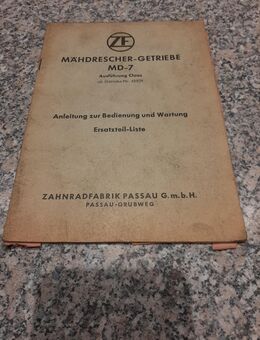 Bedienungsanleitung Mähdrescher Getriebe - Büdingen