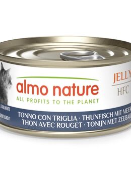 Almo Nature HFC Jelly 6 x 70 g - Thunfisch mit Meerbarbe