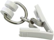 GARDINIA Gardinenring T-Rollringe mit Klammer, T-Schienen, (20-St), Serie T-Schiene