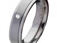 Damenring Titanring DT040 mit Stein und gratis Gravur - Aholming