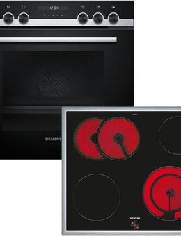 SIEMENS Elektro-Herd-Set EQ521KA11, mit Teleskopauszug nachrüstbar, 3D Heißluft